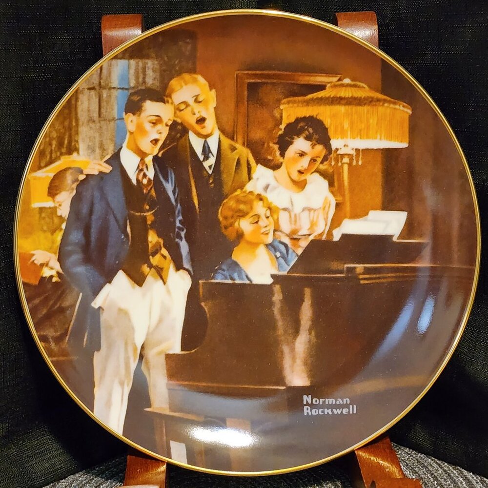 Close Harmony - Norman Rockwell Collectors' Plate VTG